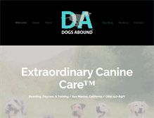 Tablet Screenshot of dogsabound.com